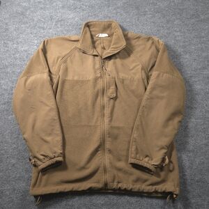 US Navy NWU Type II/III Coyote Brown Fleece Parka Liner Jacket Medium Regular